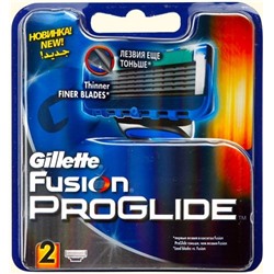 Сменные кассеты Gillette Fusion Proglide, 2 шт.
