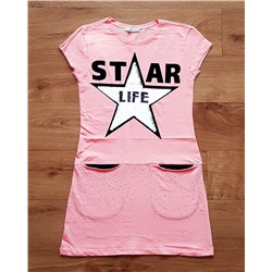 Платье с пайетками и стразами “Star” (7201)