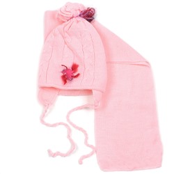 Шапка детская (с шарфом) 45620.7 (розовый)