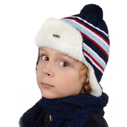 Комплект шапка шарф, детский 45615.22 (т. синий)
