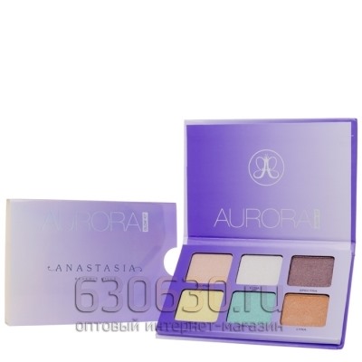 Палитра сухих хайлатеров для лица Anastasia 6в1 "Aurora Glow Kit" 6x4.2 g