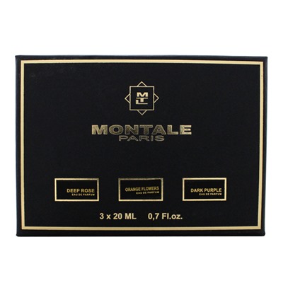 Набор Montale 3x20ml (Deep Rose, Orange Flowers, Dark purple )