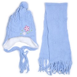 Комплект шапка шарф, детский 45611.26 (голубой)