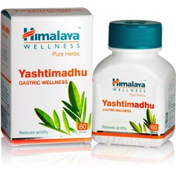 Yashtimadhu Himalaya Herbals Яштимадху Хималаи Хербалс 60 кап.при заболеваниях почек и мочевого пузыря, лихорадке, гастритах, болезнях легких