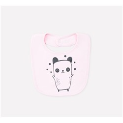 Фартук-нагрудник для девочки Crockid К 8526 пыльно-розовый (панда и друзья)