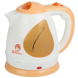 Чайник электрический 1,5л ВАСИЛИСА Т1-1500 белый с персиковым