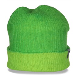 Востребованная женская шапка с отворотом от бренда Neff отличный выбор на каждый день  №4802