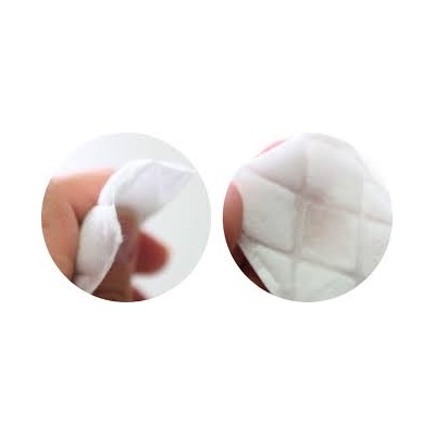 Хлопковые паффы для снятия макияжа [COSRX] Naturally Embo Cotton Puff  (80 штук)