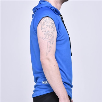 Футболка с капюшоном Nike Blue арт bezf-3