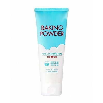 ETUDE HOUSE BAKING POWDER PORE (с содой), очищающая пенка для снятия BB-крема 160 мл