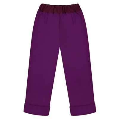 Фиолетовые утеплённые брюки для девочки 75756-ДО18