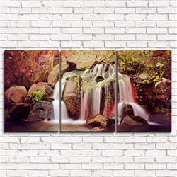 Модульная картина Тропический водопад 3-1