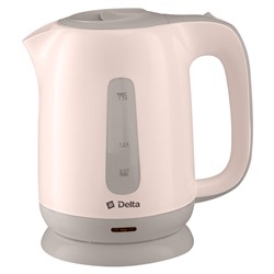 Чайник электрический 1,7л DELTA DL-1001 бежевый с серым