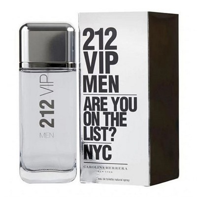 CAROLINA HERRERA 212 VIP MEN (SILVER), парфюмерная вода для мужчин 100 мл (европейское качество)