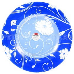 "Serenade Blue" Тарелка мелкая стеклянная д260мм (Россия)