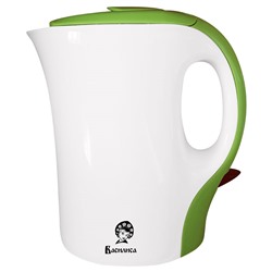 Чайник электрический 1,0л ВАСИЛИСА Т9-1100 белый с зеленым