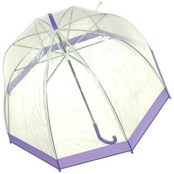 94864 Зонт прозрачный купол сиреневый