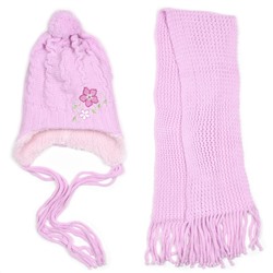 Комплект шапка шарф, детский 45611.22 (розовый)