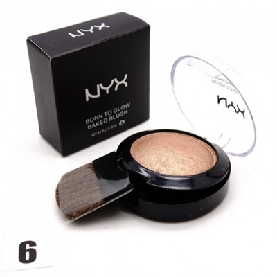 NYX BORN TO GLOW - №6, румяна запечёные 8 г