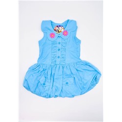 Платье детское однотонное с цветочной аппликацией арт. 284863