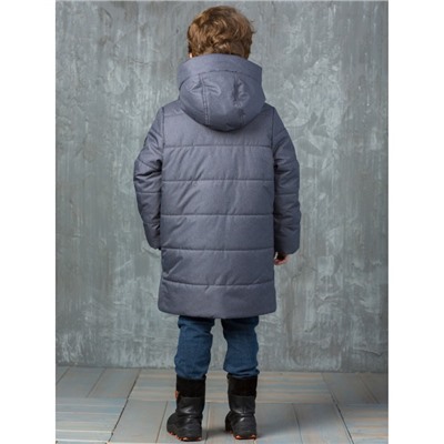 Зимнее пальто для мальчика Кевин серое Аврора