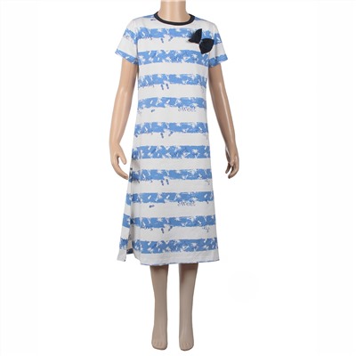 Платье детское 16518.3 (бело-голубой)