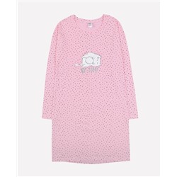 Сорочка для девочки КБ 1149 горошки на розовом