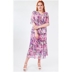 Костюм женский цветной: блузка и юбка арт. 357106