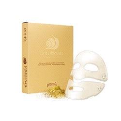 Гидрогелевая маска с золотом и секретом улитки [PETITFEE] Gold & Snail Hydrogel Mask Pack (5 штук)