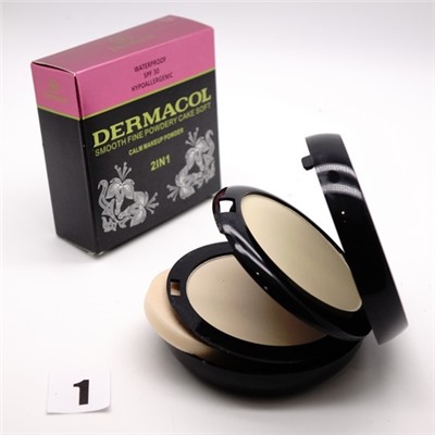 DERMACOL SMOOTH FINE 2 IN 1 - №1, пудра 2 в 1 30 г