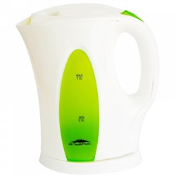 Чайник электрический 1л Эльбрус-3 белый с зеленым (Р)