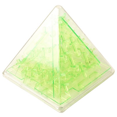 97521 Головоломка лабиринт Пирамида зеленая