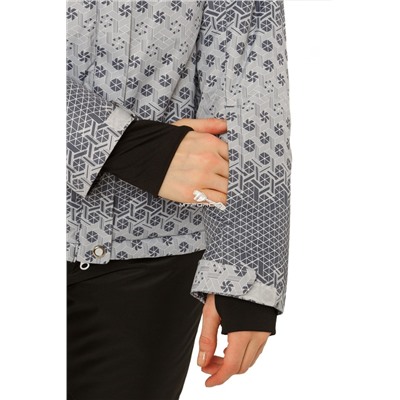 Женская зимняя горнолыжная куртка серого цвета 1786Sr