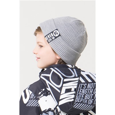 Шапка для мальчика Crockid КВ 20131 серый меланж